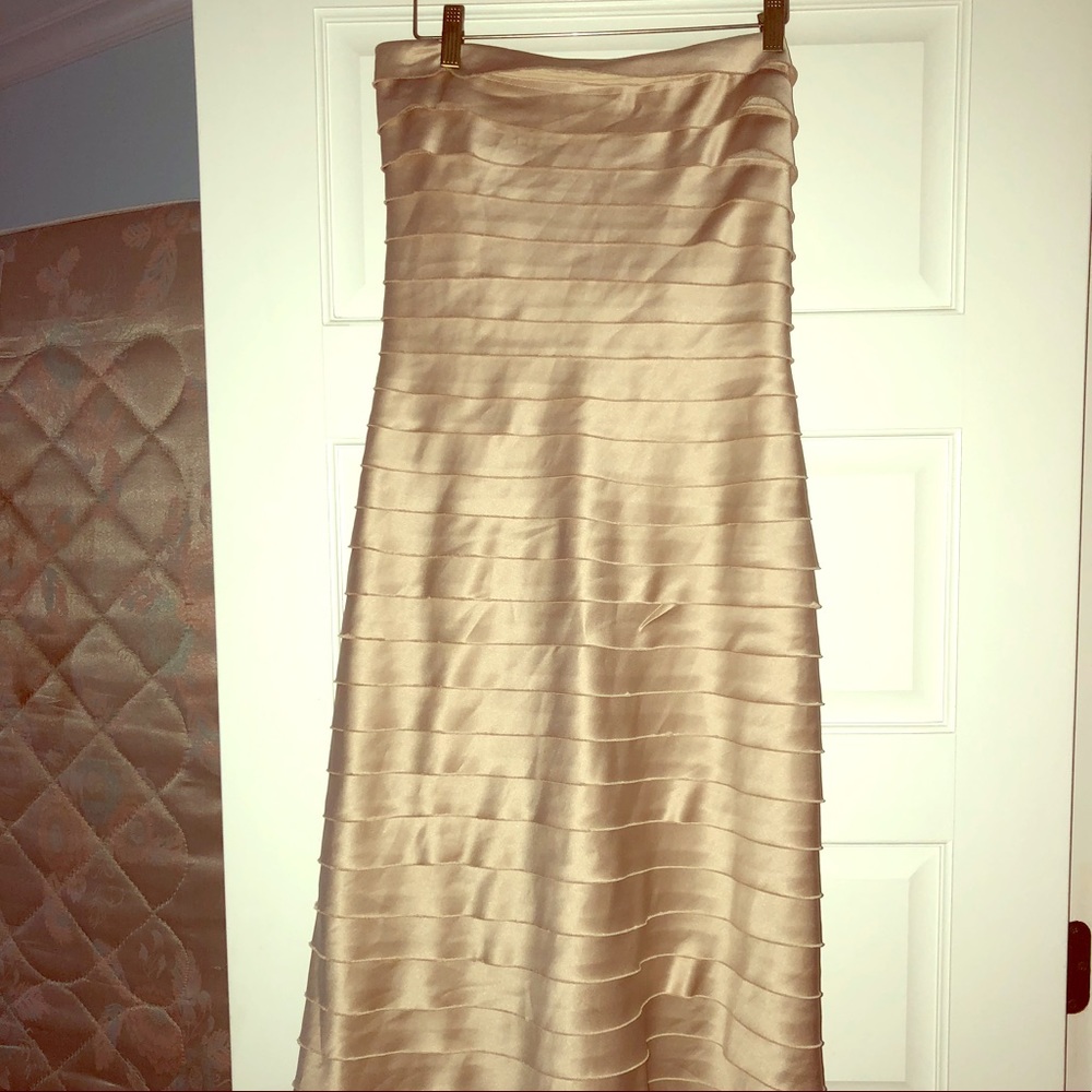 Champagne BCBG cocktail dress